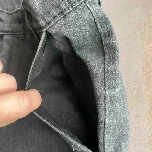 Vintage American Brand Nissi Juniors Gray Pocket Wide Leg Denim Jeans Size 11 - Picture 4 of 12